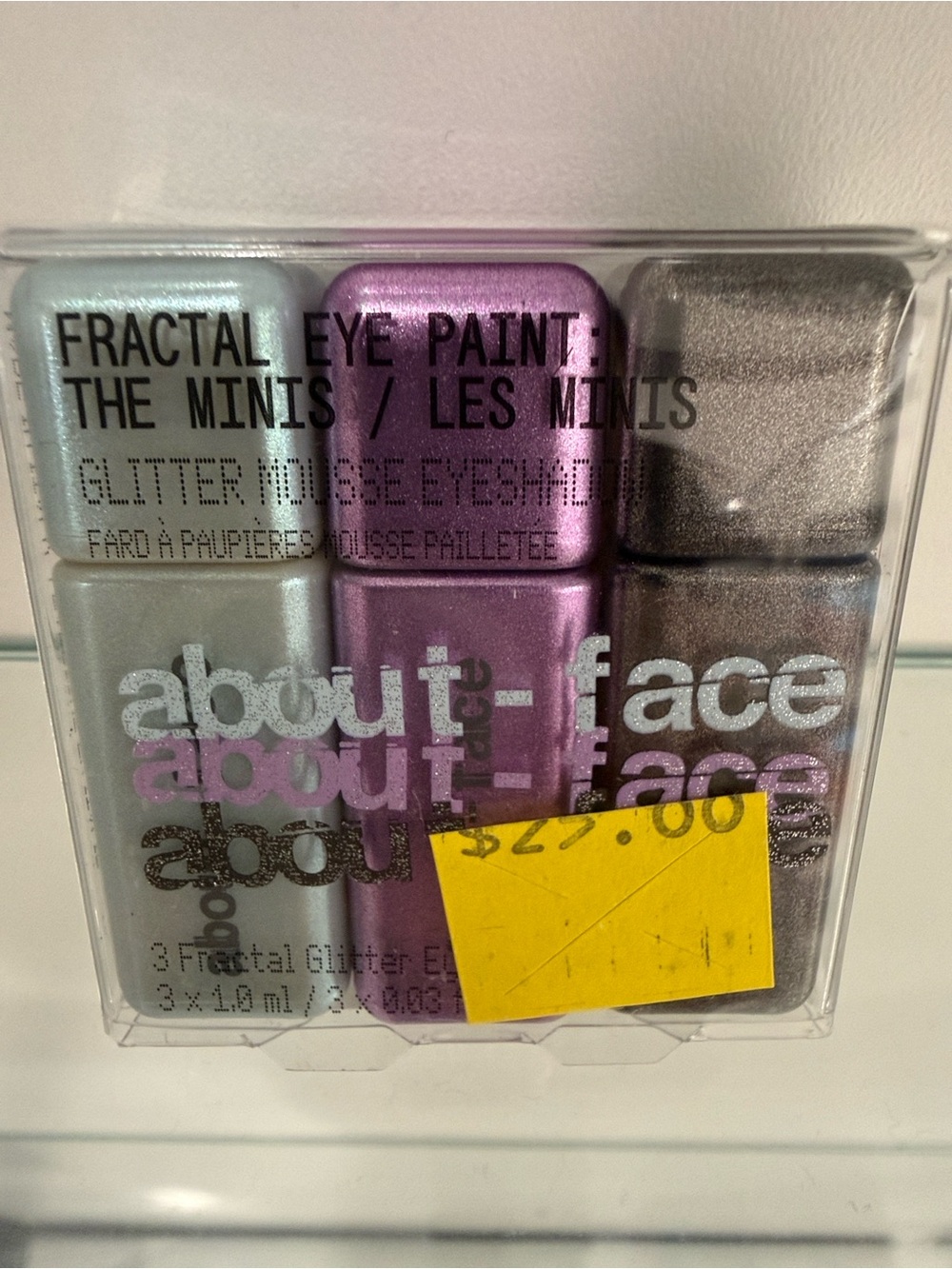 ABOUT-FACE fractal glitter eye paint (set of three)